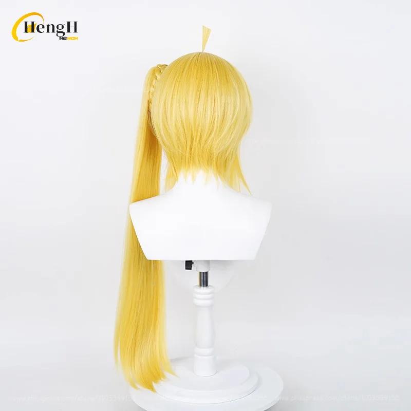 Ijichi Nijika Synthetic Hair Anime 80cm Long Yellow Ponytail Clip Cosplay Anime Wig Heat Resistant Hair Halloween Wigs