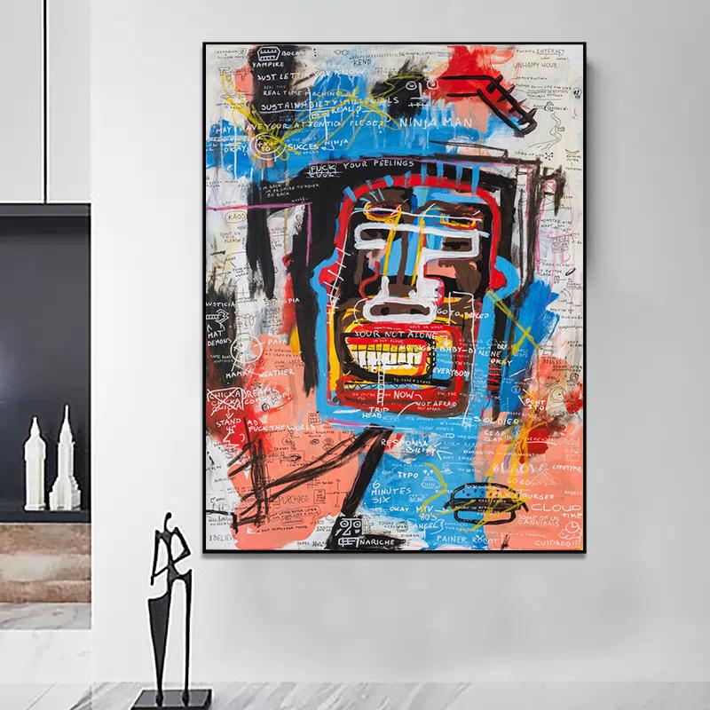 Abstract Style Painting Poster Canvas Painting Vintage Wall Art Picture For Modern Family Bedroom Decoration