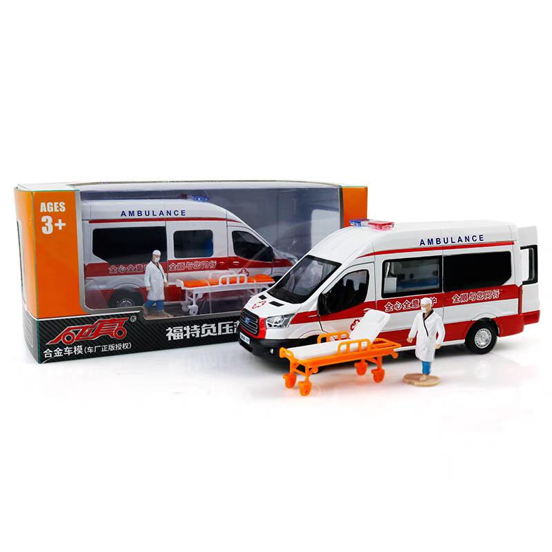 

Kids Transit Ambulance Toy Model With Realistic Features And Control Inertia