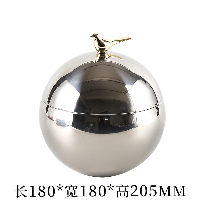 Modern Luxury Storage Tank Ornaments Hotel B&B Creative Bird Ball Storage Box Jewelry Home Desktop Storage Box Ornaments