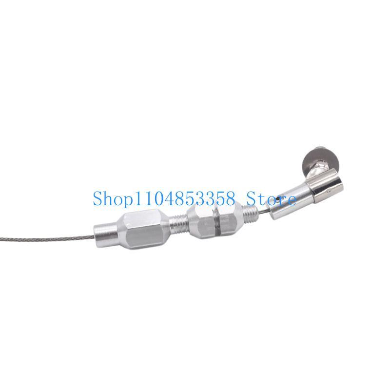 652F 36in Stainless Throttle Cable Replacement Throttle Cable Black Housing Auto Part