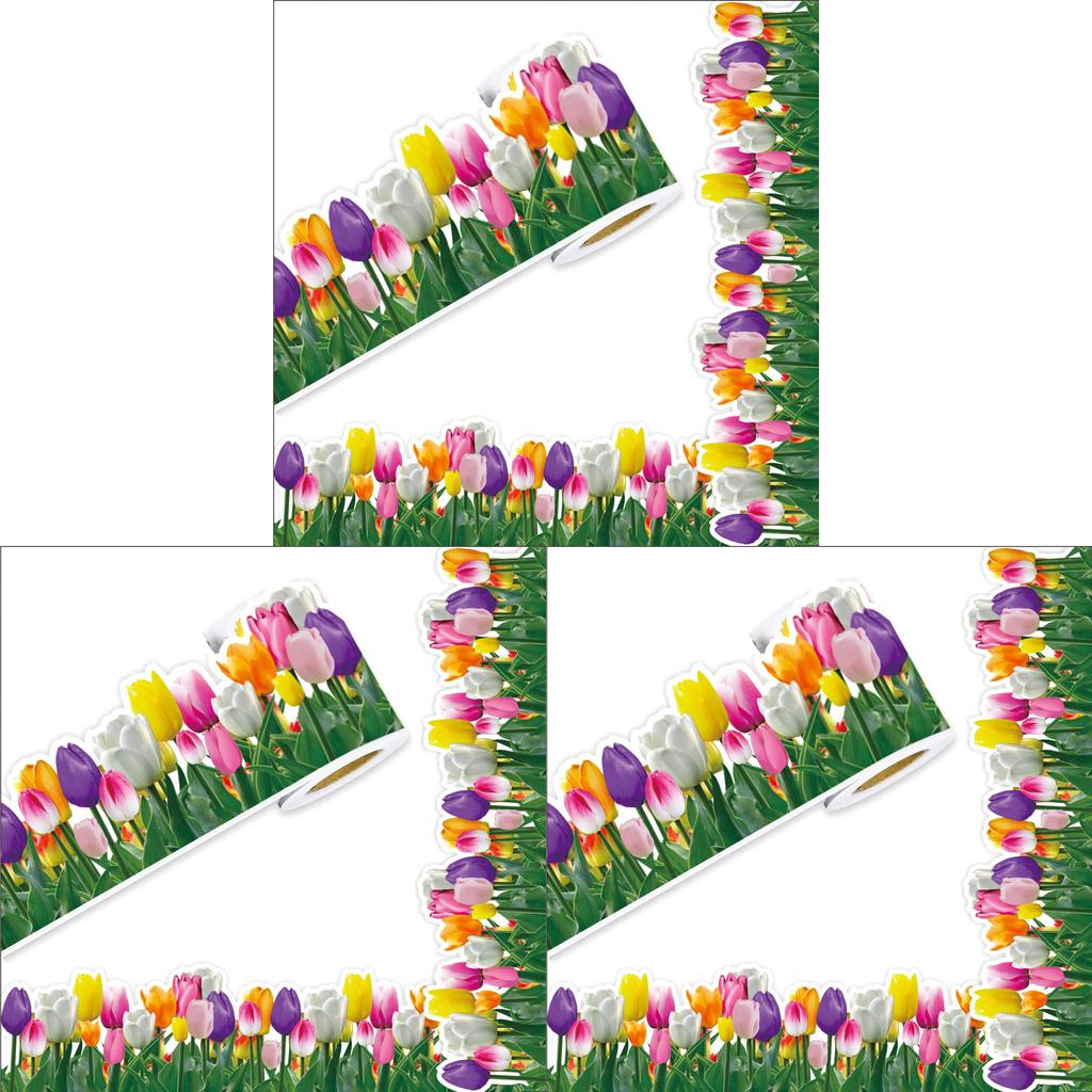 Spring Tulip Flower Party Classroom Decor Paper With Color Printing For Home And Event Use