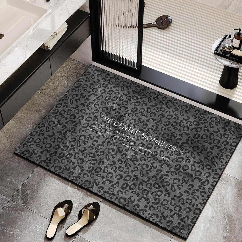 Luxury Diatomaceous Earth Bathroom Floor Mat: Absorbent, Quick-Drying, Dirt-Resistant, Non-Slip