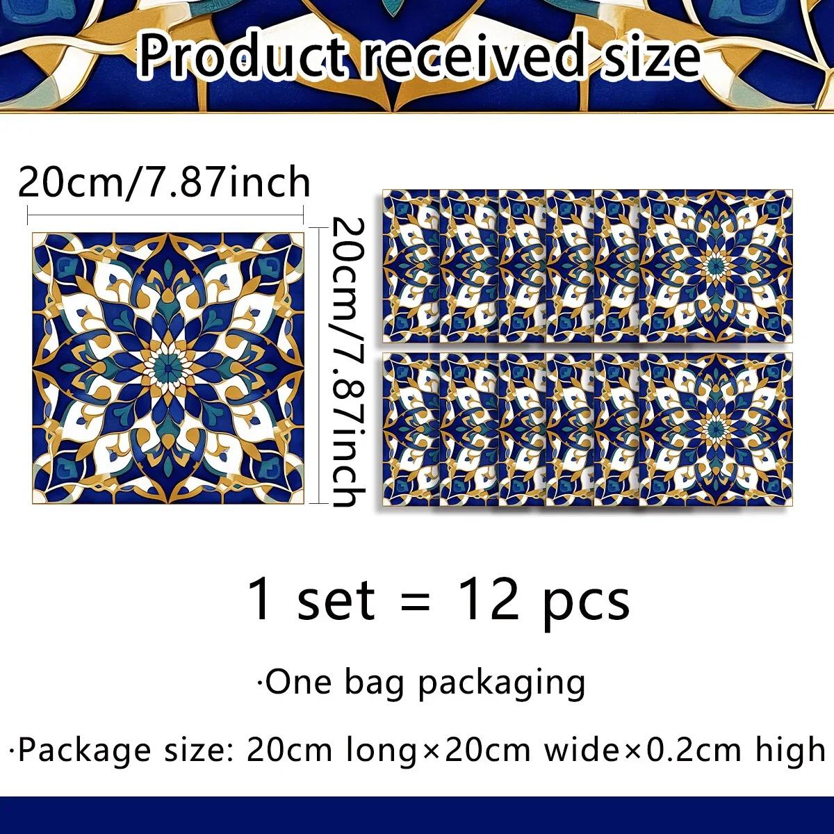 For Kitchen Backsplash PVC Tile Decals Tile Stickers Kitchen Bathroom As Shown Customizable Tile Sticker Designs