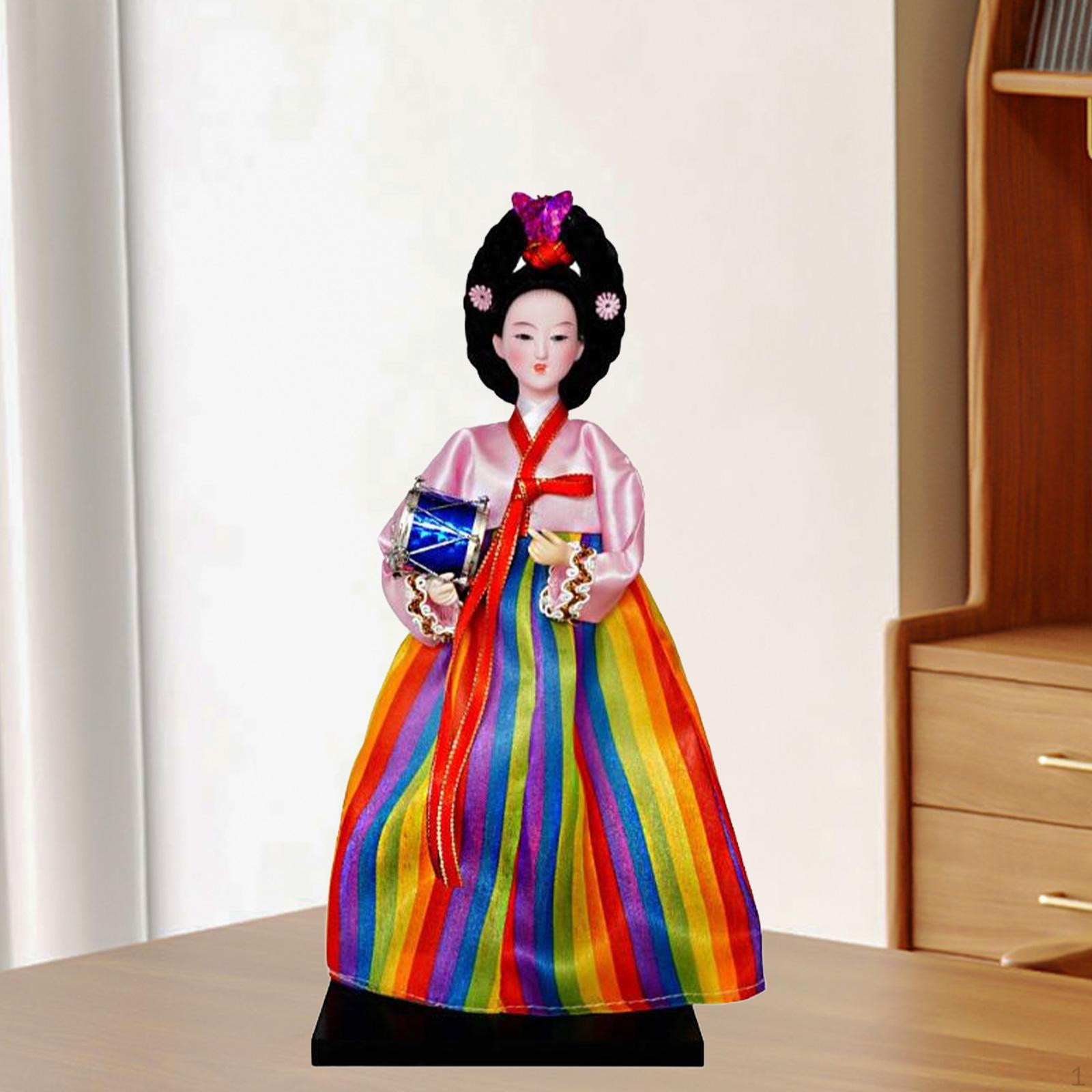 

Фігурка гейші-кімоно, корейська лялька ханбок, міні-декоративна старовинна азіатська вінтажна для офісу Style 10