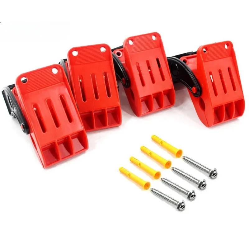 4pcs Car Cleaning Floor Mat Pad Cleaning Hooks Carpet Wash Clamp Multifunctional Mat Clip Tools Auto Solution Accessories