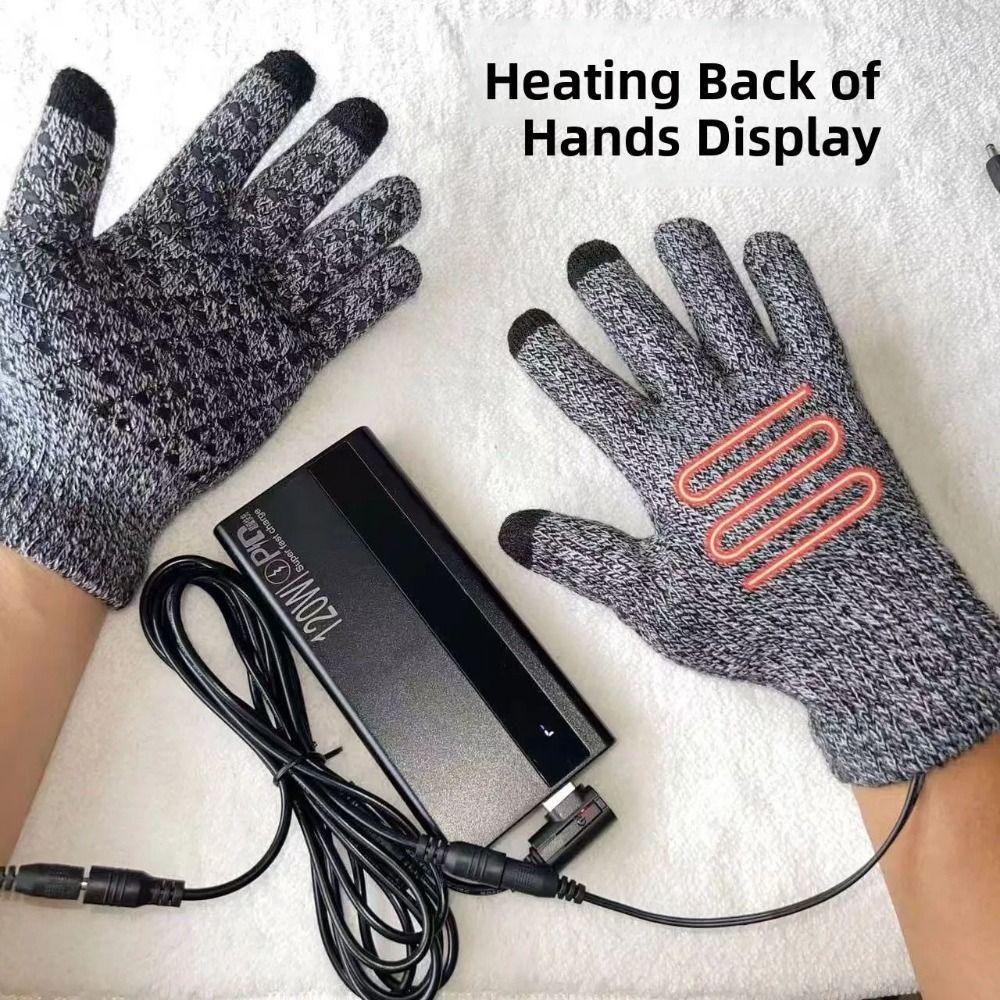 Thickened Electric Heating Gloves Touchscreen Hand Warming Gloves Touchscreen Gloves  Winter