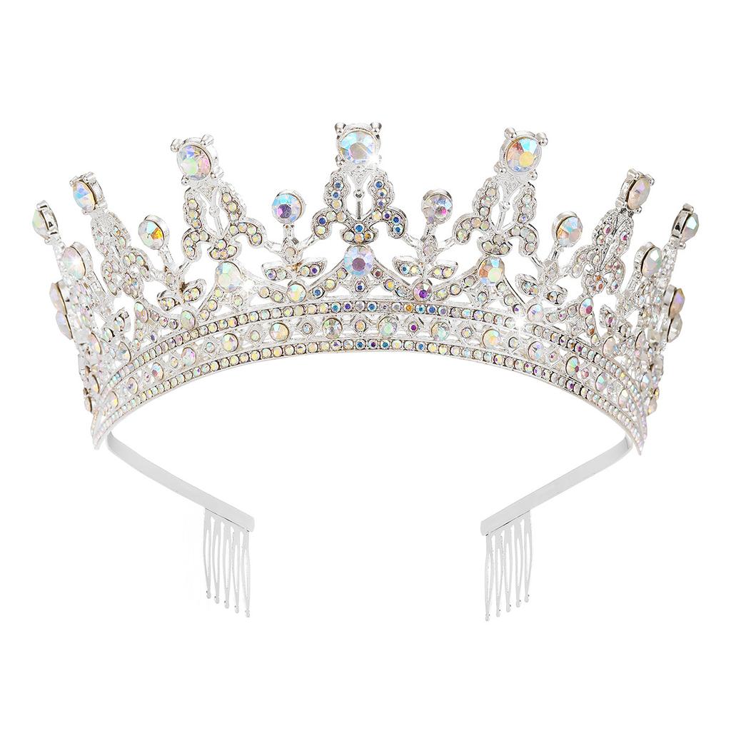 Europa und die Vereinigten Staaten voller Diamantkronen, Brautkopfbedeckungen, Hochzeitsstirnbänder, Haarschmuck für Studio-Tanzpartys, Kronen und große Kronen