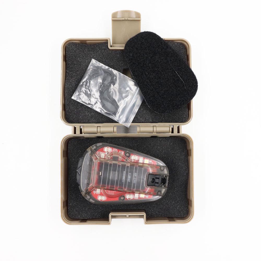 Ladybug 3. Generation Helmlicht: Grüne und weiße Beleuchtung, Stroboskop, IR, Teamkollegen-ID