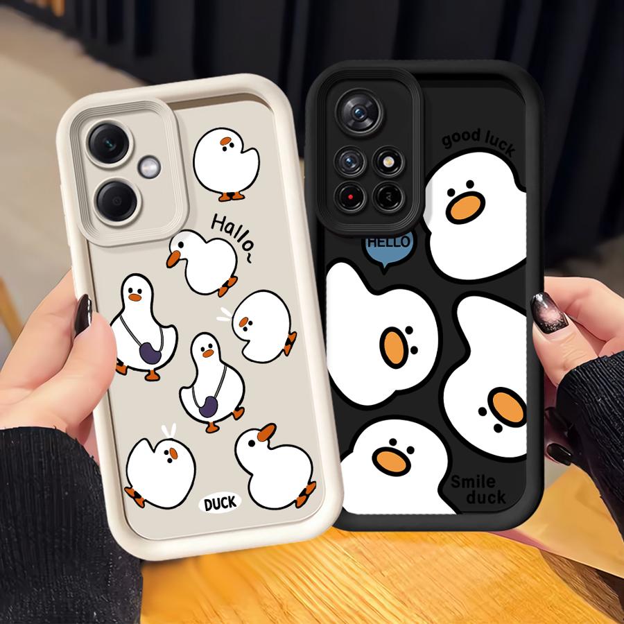 Phone Cover Case for Xiaomi Redmi Note 14 Pro Plus 13C 12 A1 A2 A3 A4 11 Note 13 10 12s 11s 12C 14C Stylish Cartoon Duck