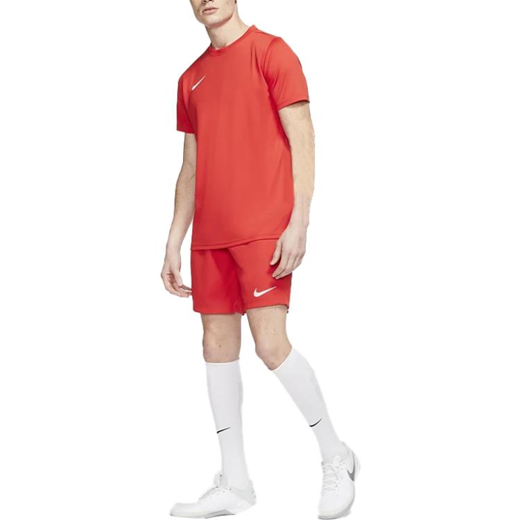 Nike Camisa Dri-Fit Dry Park VII Manga Curta Masculina Laranja-Vermelho BV6708-657