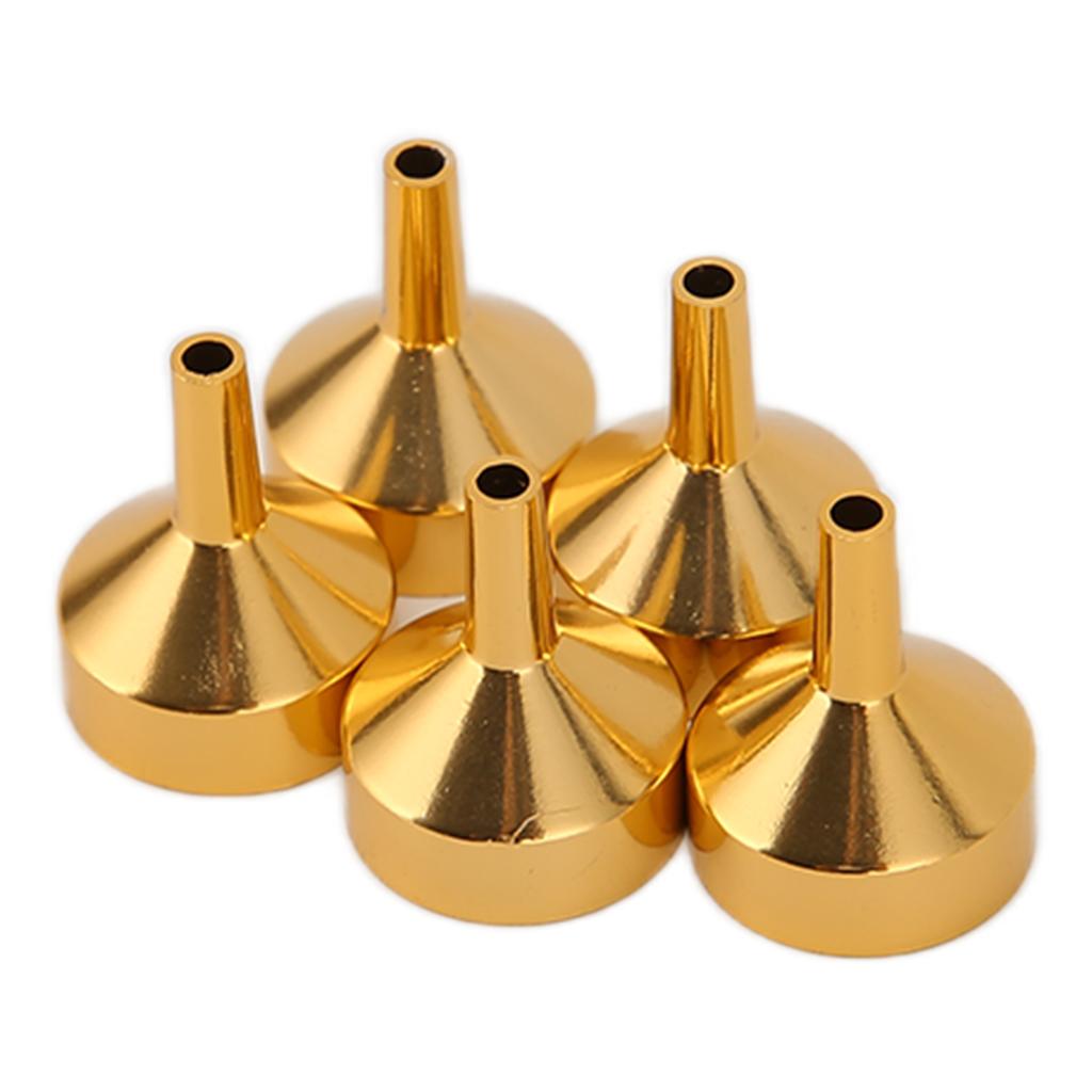 Mini nálevky Lehké Přenosné Kovové Mini nálevky pro Miniaturní Lahvičky Esenciální Oleje DIY