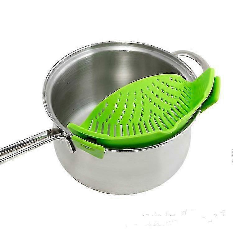 Kitchen Extras Silicone Clip-on Snap And Strainer Clip Colander(1 Pcs, Purple)