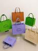Modern Large Capacity Felt Handbag - Versatile and Stylish Shopping Bag with Letter Design