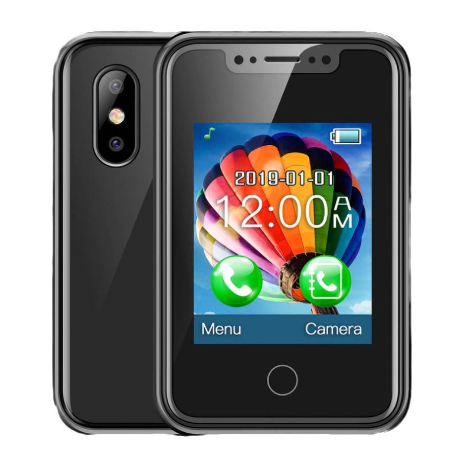 8XR Mini Bluetooth Mobile Phone: 1.77-inch Touchscreen, Card Slot, Candybar Design, Feature Phone.