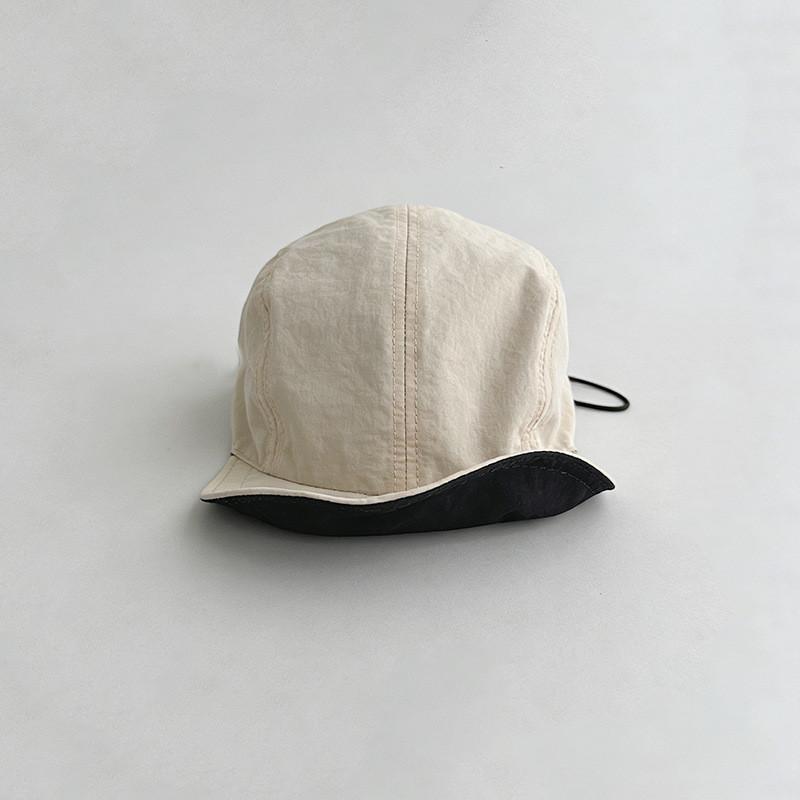 

Foldable Baseball Cap With Wide Brim For Sun Protection And Breathability Perfect For Sports And Casual Wear BeigeBlack