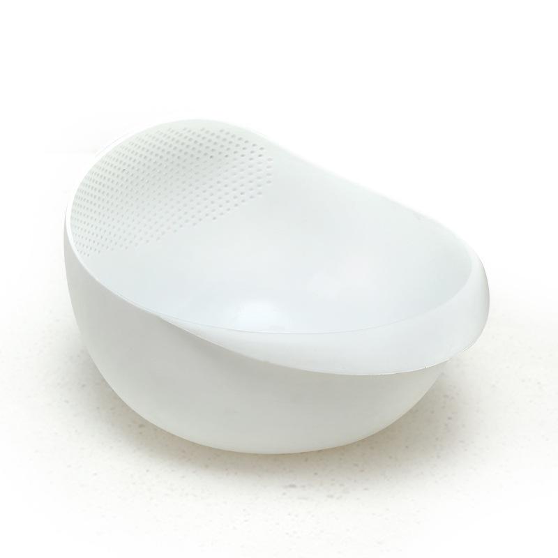 Plastic Rice and Fruit Washing Basin with Draining Sieve - Kitchen Supply for Vegetables and Food Preparation