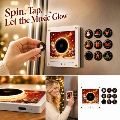 Music Box Night Light with Rotating Disc, Motion and Fridge