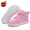 Waterproof Non-Slip High-Top Winter Cotton Boots with Velvet Lining for Unisex Children