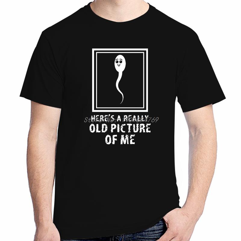 Hier ist ein wirklich altes Bild von mir Lustige Grafik-T-Shirts Baumwolle Kurzarm-T-Shirts Unisex Streetwear Neue Hemden und T-Shirts