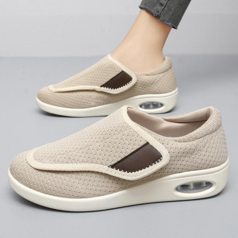 Spring and Autumn Soft Sole Mesh Breathable Velcro Women's Casual Comfortable Sports Walking Shoes