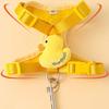 Adjustable Buckle Yellow Duck Dog Rope Nylon Cartoon Dog Leash Durable Pet Harness  Yorkshire