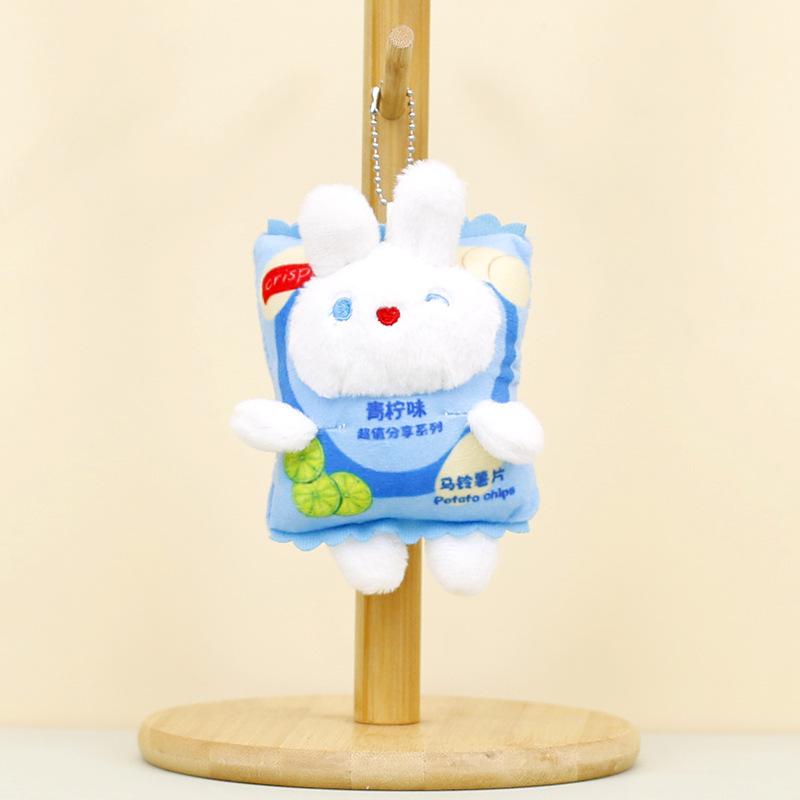 

Rabbit Red Chip Soft Plush Keychain Adorable And Cute Wedding Toss Doll Blue Rabbit