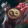5Pcs Butterfly Rose Embossed Seal Stamp Replaceable Seal Stamp Head for Letter Envelope Christmas Card Party Invitations