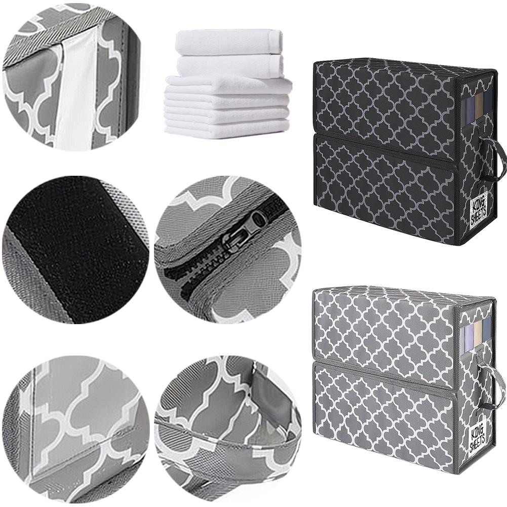 Wardrobe Storage Box Waterproof Underbed Storage Container Wear-Resistant Foldable Clothes Organizer for Home Bedroom Organizing