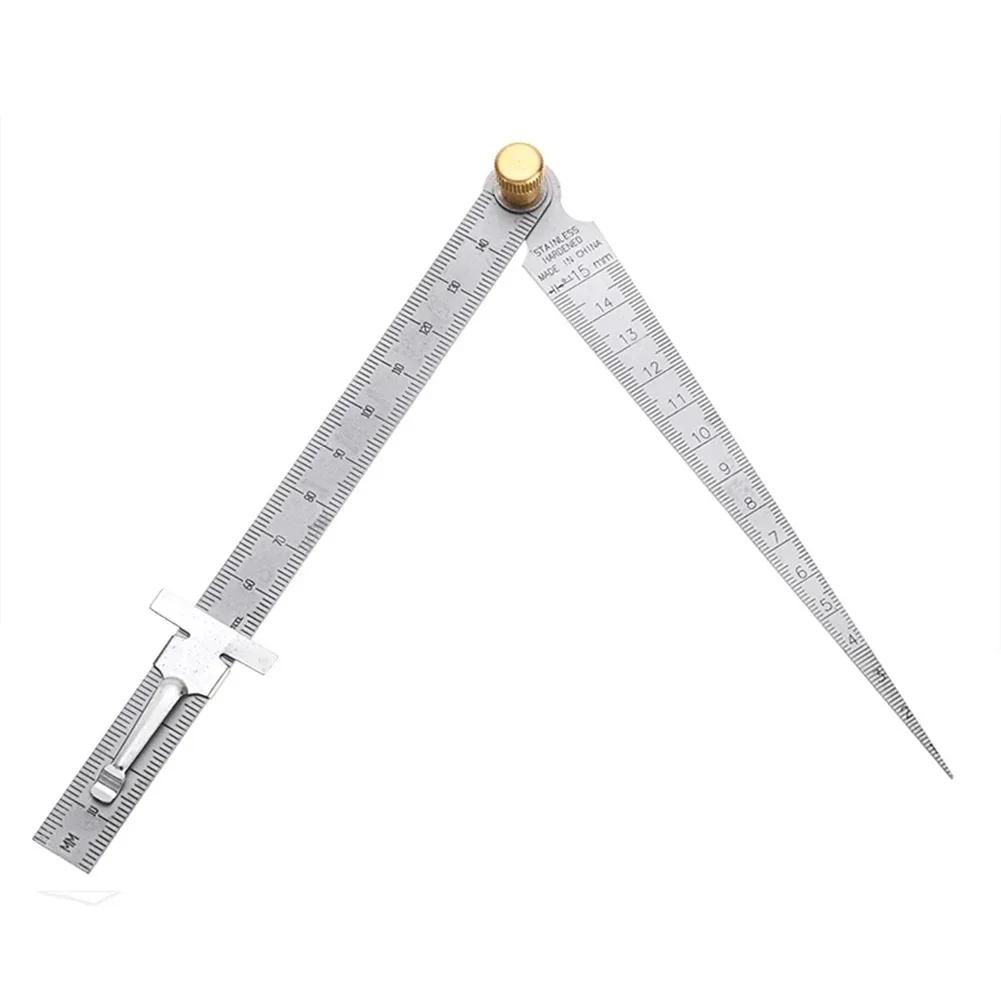 Stainless Steel Wedge Taper Ruler for Measuring Aperture and Bore with Standard Reading Made of High Quality Material