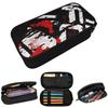 Astuccio con Fantasia Graffiti Nero e Rosso Cool per Studenti Scuola Astuccio per Penne Borsa per Penne Cancelleria Borsa Portapenne