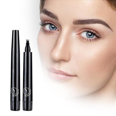 Magischer Augenbrauenstift, verbesserter wasserfester 3D-Microblading-Augenbrauenstift-Konturierungsstift, präziser Augenbrauenstift mit 4 Spitzen