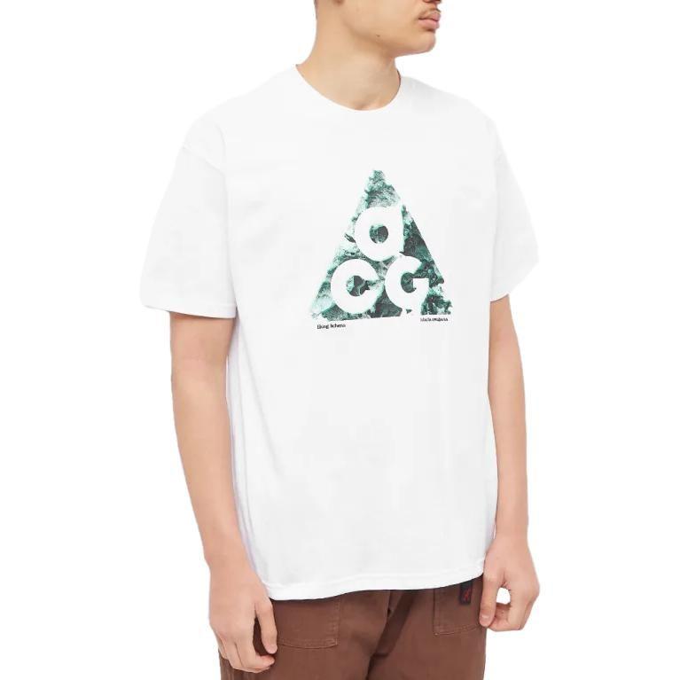 Nike T Shirts Men's White Crew Neck Thin Straight Fit DV9636-100