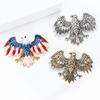 Bald Eagle Brooch for Men And Women Patriotic Enamel Alloy Lapel Pin