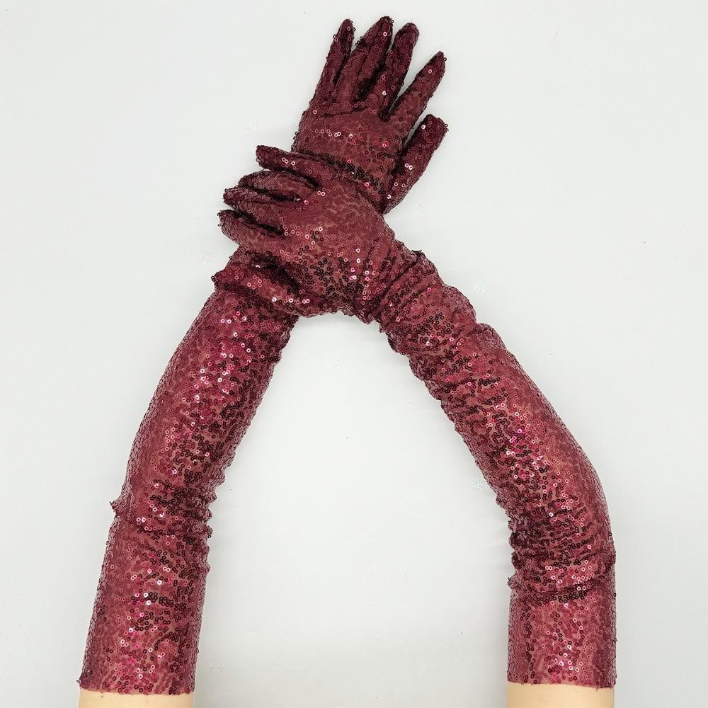 Party Dress Mittens Glittering Arm Sleeve New Dance Costume Gift