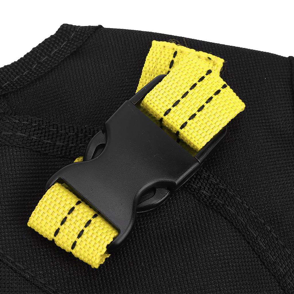 Portable Oxford Cloth   Waist Bag Drills Holder Storage Pouch for Electric Drill Tool(black&yellow )