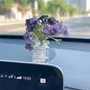 Mini-Auto-Dekoration, Ornamente, Babysbreath, Jasmin-Vase, Glasvase, Mikro-Landschaft, Kaninchen, Auto-Innendekoration, Konsole