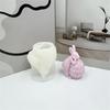 Silicone Crafts Mold Reusable Casting Epoxy Mold 3D Candle Making Easter Rabbit Silicone DIY 3D Handicrafts Resin Molds