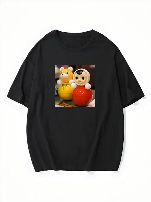 Oversized T-shirt with a 90s–2000s print 3XL