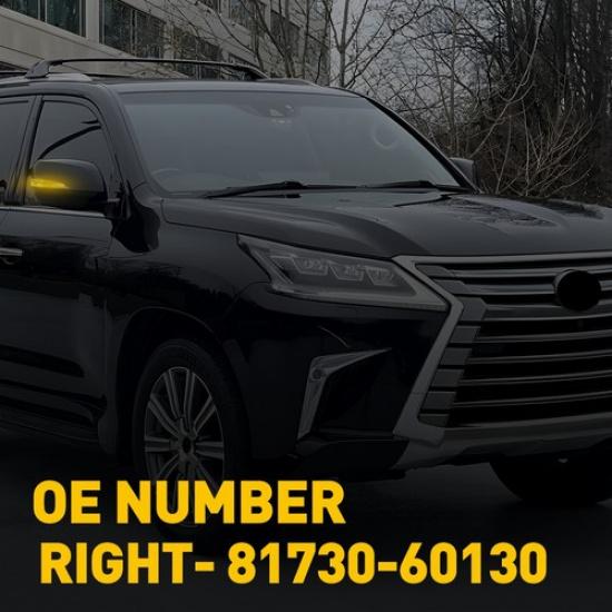 For Lexus LX570 GX460 2010- Passenger Side Turn Signal Mirror Light Amber