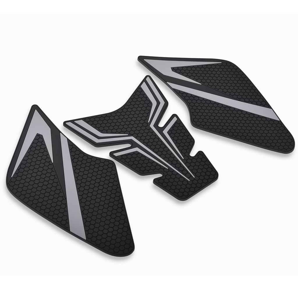 Motorcycle Traction Pads & Tank Pads for Suzuki GSX-8S (2023~) and GSX-8R (2024~) 8BL-EM1AA (Titanium, Left, Middle, Right, Bottom, Set of 5)