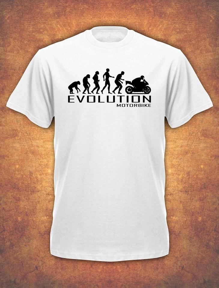Evolution Of Motorbike Motorcycle Rider Bike Biker Christmas T- Shirt kids L