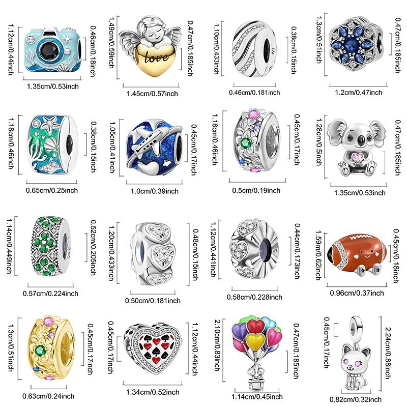 Copper Cute Elephant Cats Charms Beads Fit Diy Bracelet Necklace Making Gift Of High Quality Jewelry For Womens