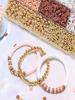 24 Cases of 5-color Clay Beads Interval Beads Gold Beads Girl Bracelet Jewelry DIY Jewelry Production