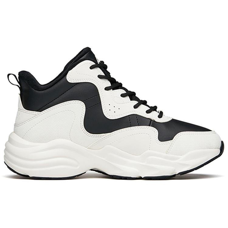 Anta Cushioning, Wear Resistant Low Top Casual Shoes Women's Black White 122148984-1