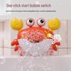 Electric Music Crab Bubble Blower Toy for Children's Bath