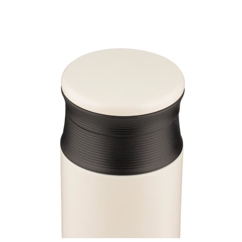 Bestco NQ-351 Stainless Steel Mug Bottle, Screw Top, 350ml, Insulated for Hot or Cold Drinks, Double-Layered Vacuum Wall, Ivory, Stainless Steel