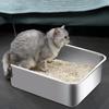 WC per Gatti di Grande Capacità Facile da Pulire Toilette per Gatti Nuova Lettiera per Gatti Gatto