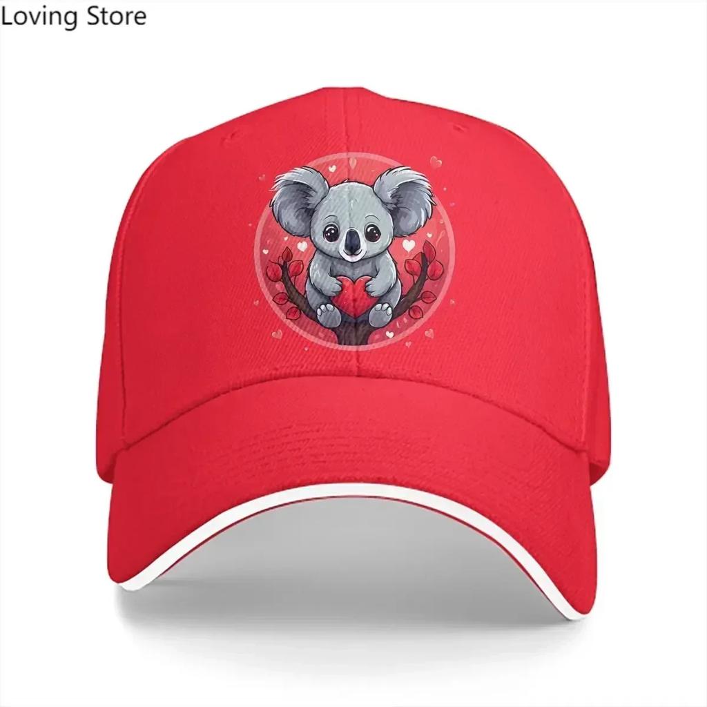 Washed Unisexs Baseball Cap Lovely Trucker Snapback Caps Dad Hat Australian Koala