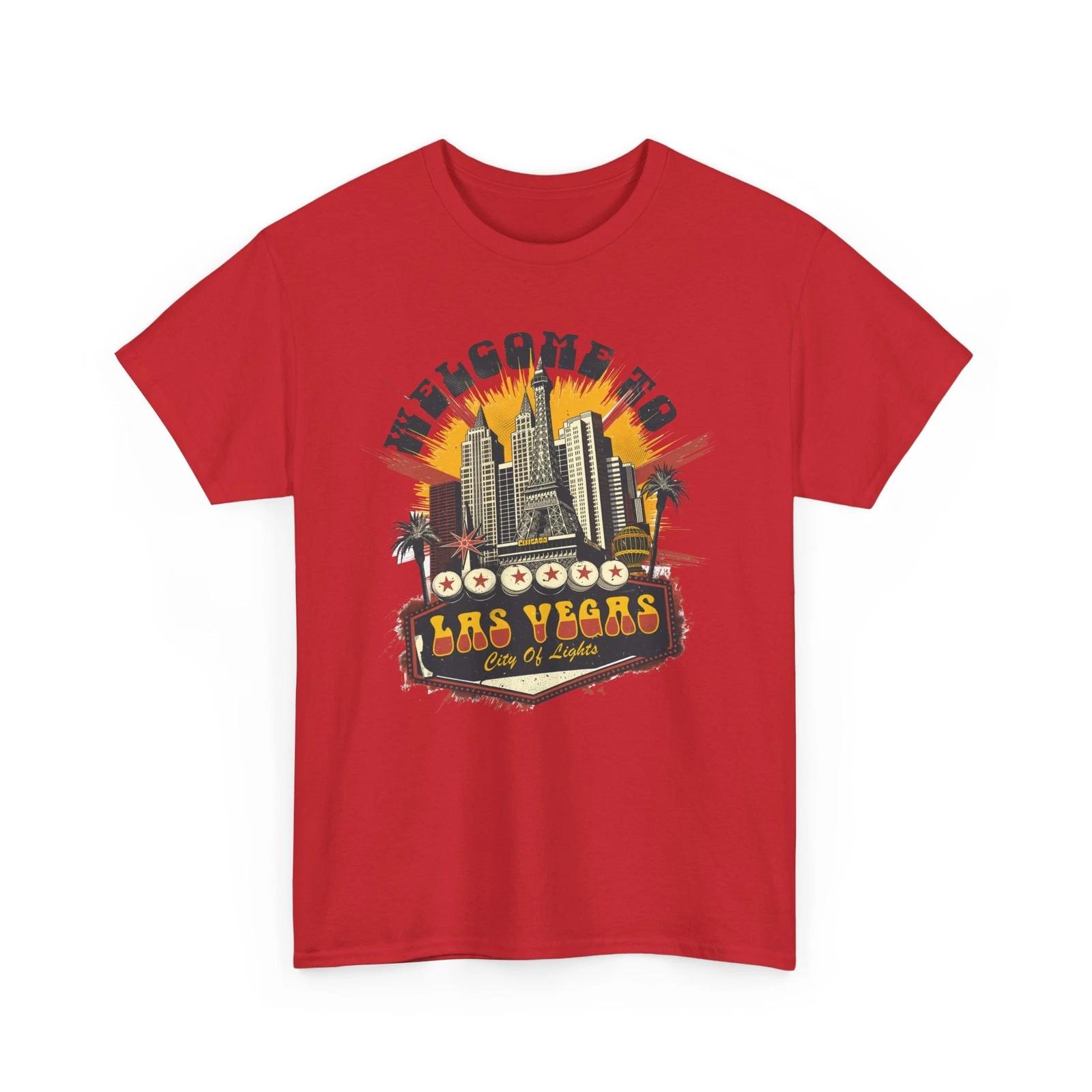 City Skyline Shirt | Urban Streetwear Tee | Welcome to Las Vegas City of Lights 2XL
